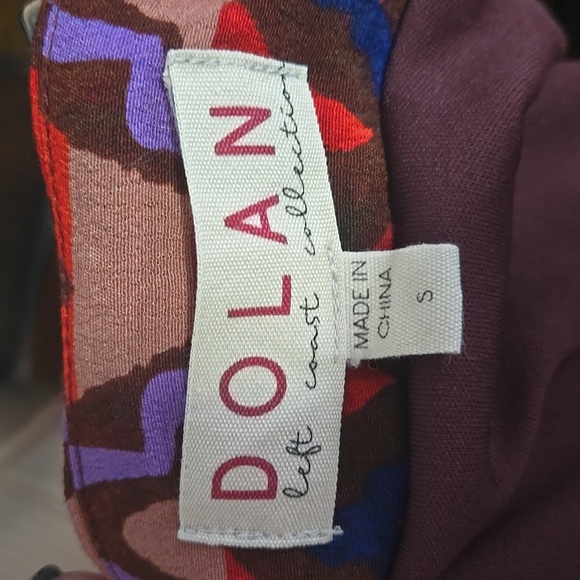 ANTHROPLOGIE Dolan Ruched Ruffle Mini Skirt Size Small in Red Purple Black Boho - Picture 9 of 10